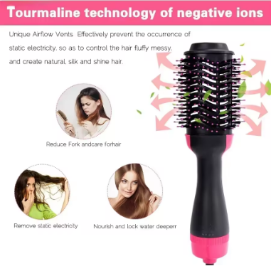 4 in 1 hair straightener curling iron styling comb