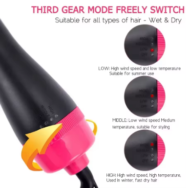 4 in 1 hair straightener curling iron styling comb