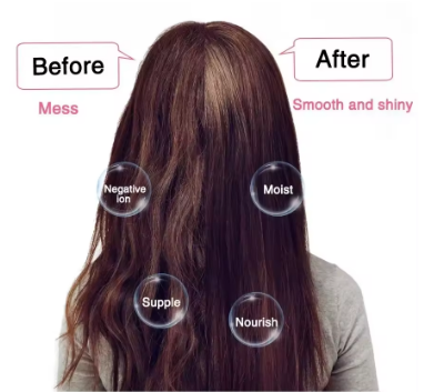 4 in 1 hair straightener curling iron styling comb